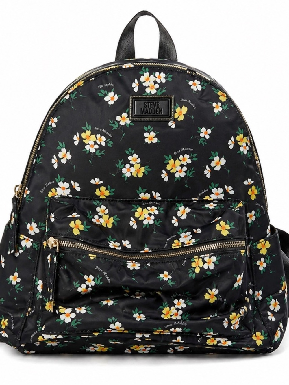 Steve Madden Black Floral Print Vintage Y2K Backpack Women’s